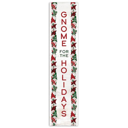 Gnome for the Holidays 10.5" x 47" Porch Leaner